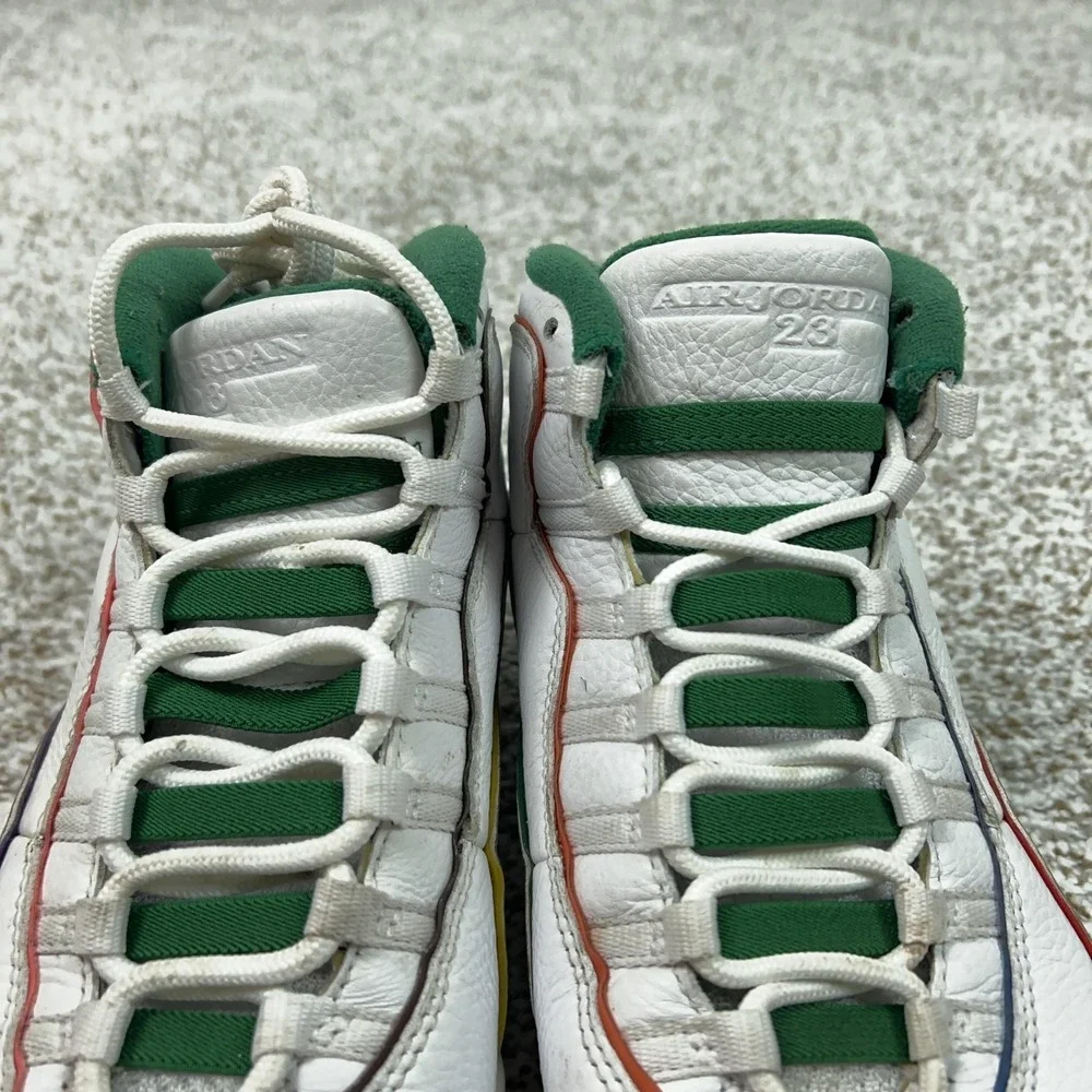 Jordan Air Jordan 10 Retro Wings Shoes Mens Size 9.5 White‎ Green Sneaker Sport